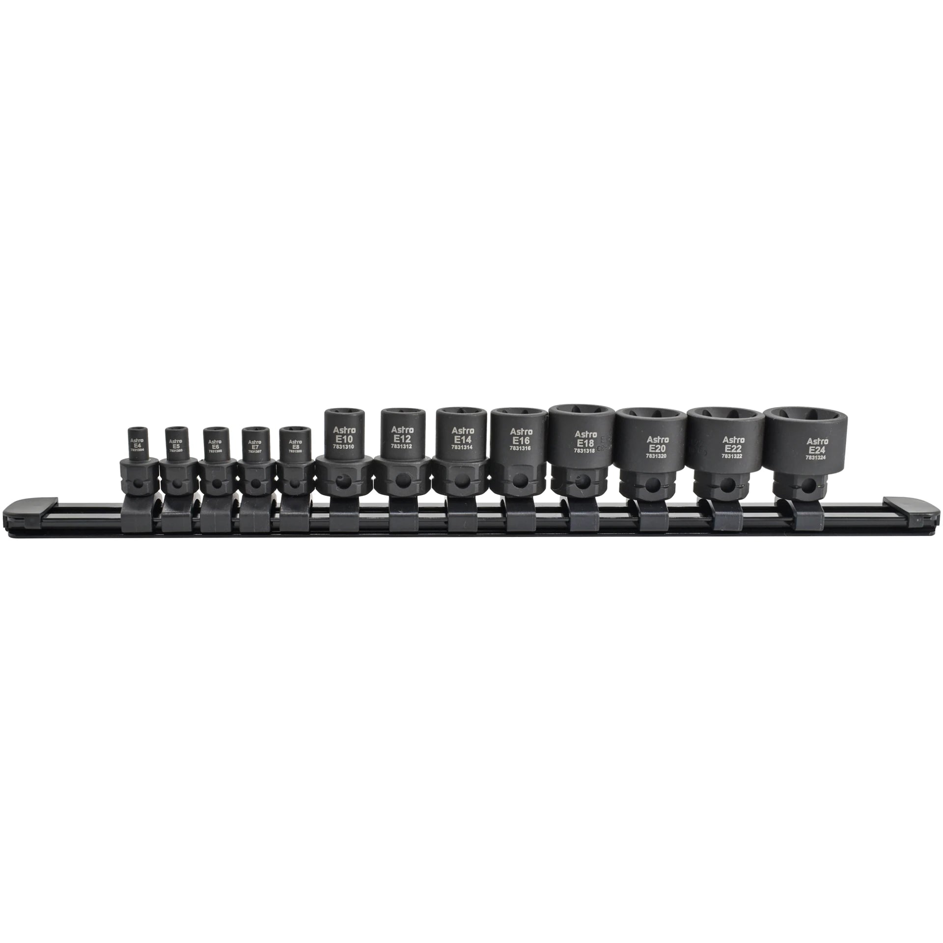 13-Piece 1/4″ & 3/8″ Drive External Torx Nano Impact Socket Set