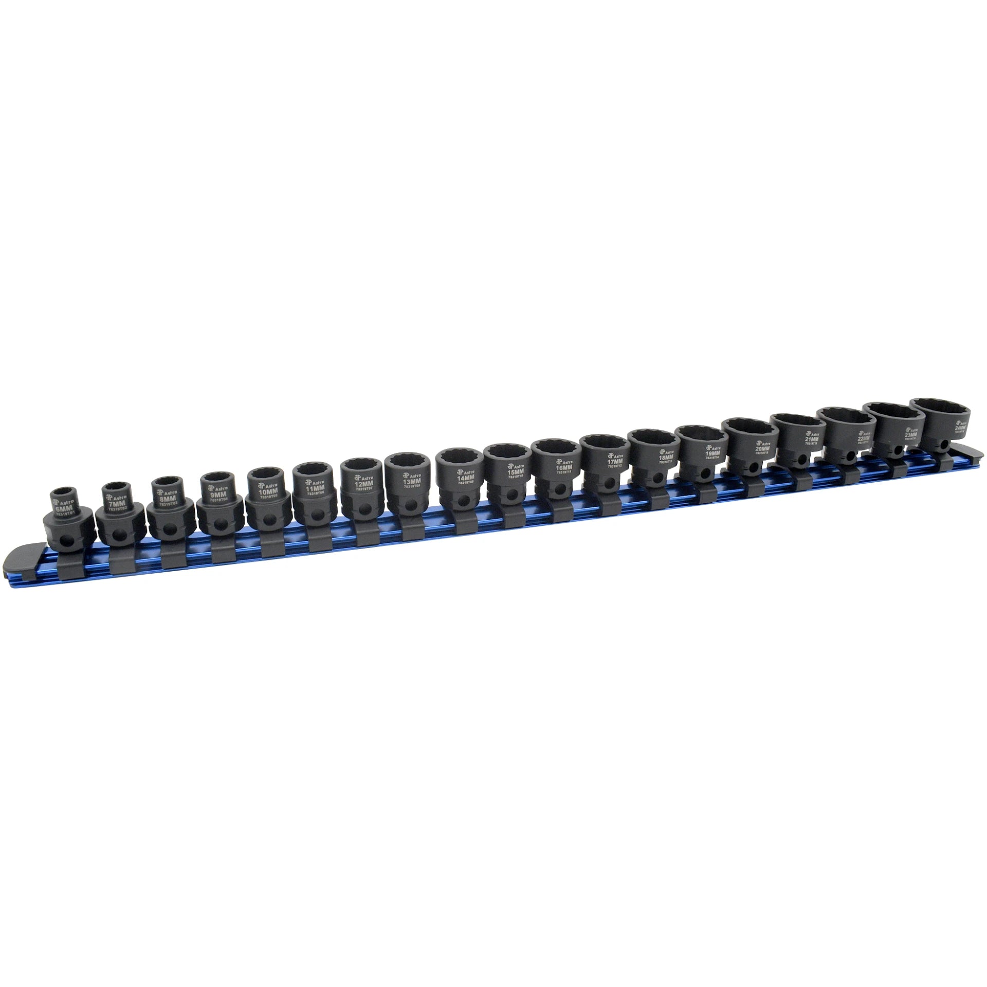 19-Piece 12-Point 3/8″ Drive Nano Impact Sockets 6 -24mm – No Skips