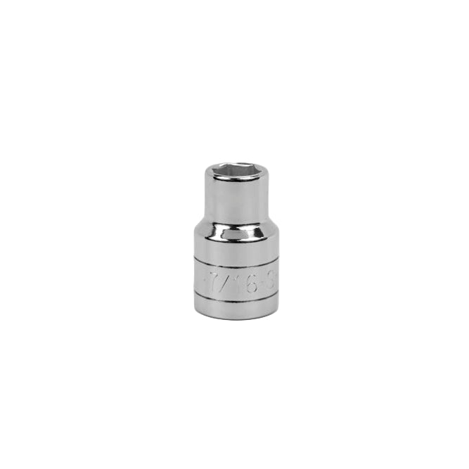 SK Tools USA - 1/2" Drive 6 Point Fractional Standard Chrome Socket (3/8" - 9/16")
