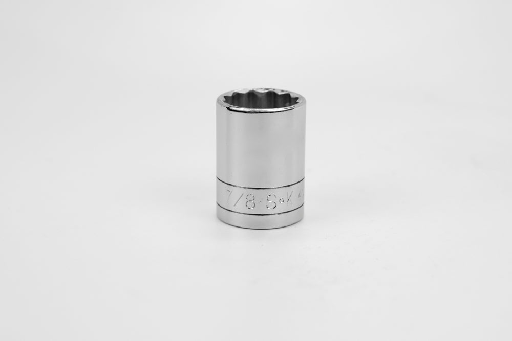 SK Tools USA - 1/2" Drive 12 Point Fractional Standard Chrome Socket (19/32" - 1-1/2")