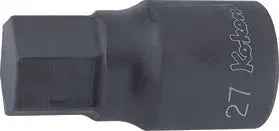 1 Sq. Dr. Bit Socket  17mm Hex Length 80mm