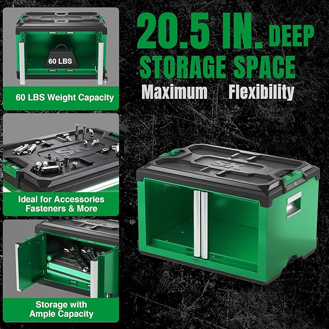 SK Tools USA - Modular Stackable Storage Tool Box, 2-Door Steel Box