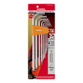 Ball Point Hex L-Key Wrench (Long Type) (Inch) 9PC. Set