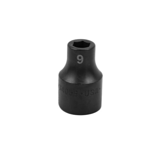 SK Tools USA - 1/2" Drive 6 Point Standard Metric Impact Socket (8mm-20mm)
