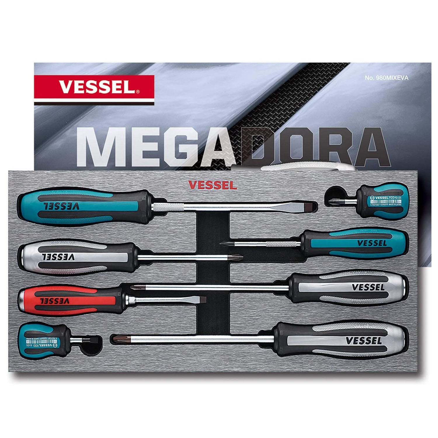 MEGADORA IMPACTA  Assorted Screwdriver 8PC. Set