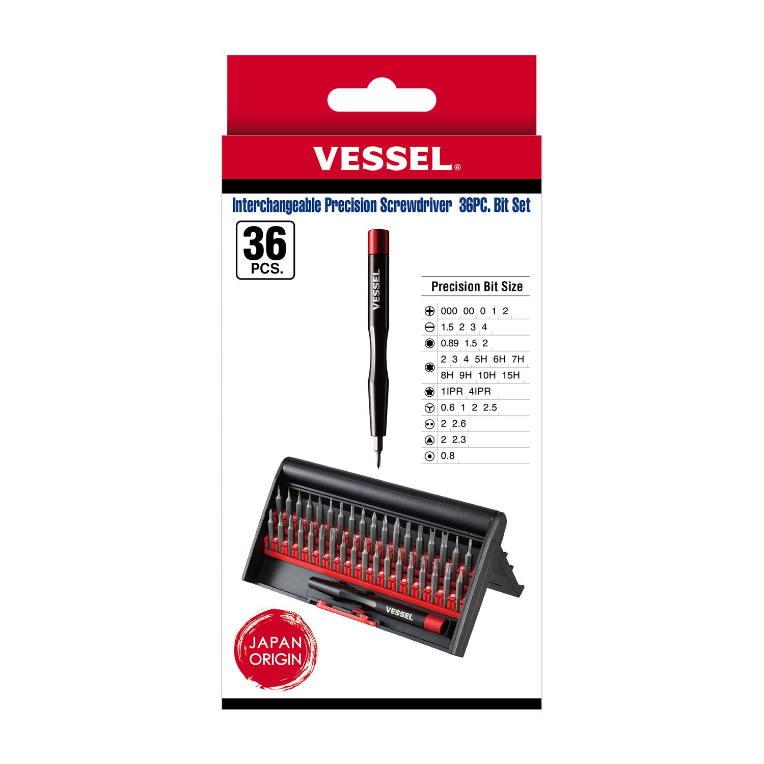 Interchangeable precision Screwdriver 36PC. Bit Set