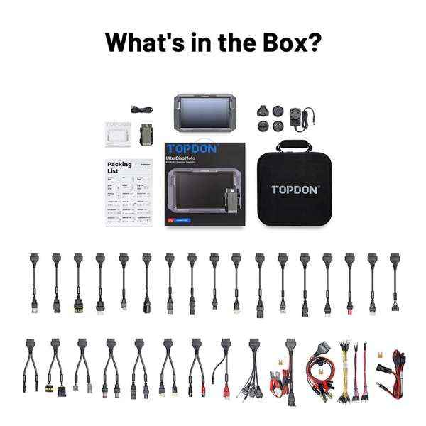 TOPDON 8-inch Wireless Motorcycle Diagnostic Tool
