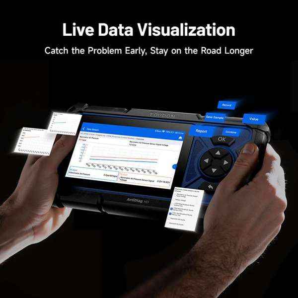 TOPDON 5" Heavy-Duty Scan Tool w/Service Functions