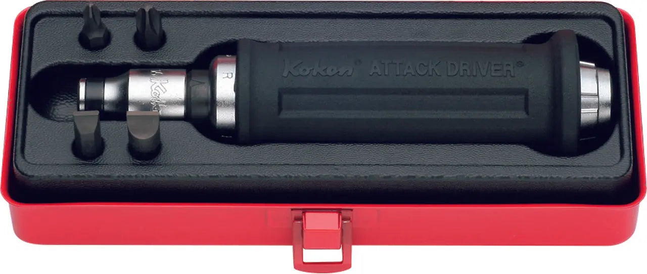 1/2 Sq. Dr. Attack Driver Set     Rubber Grip 6 pieces