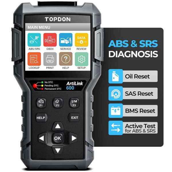 TOPDON Code Reader - ABS & SRS Active Tests & Live Data