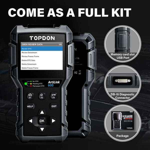 TOPDON Code Reader - ABS & SRS Active Tests & Live Data