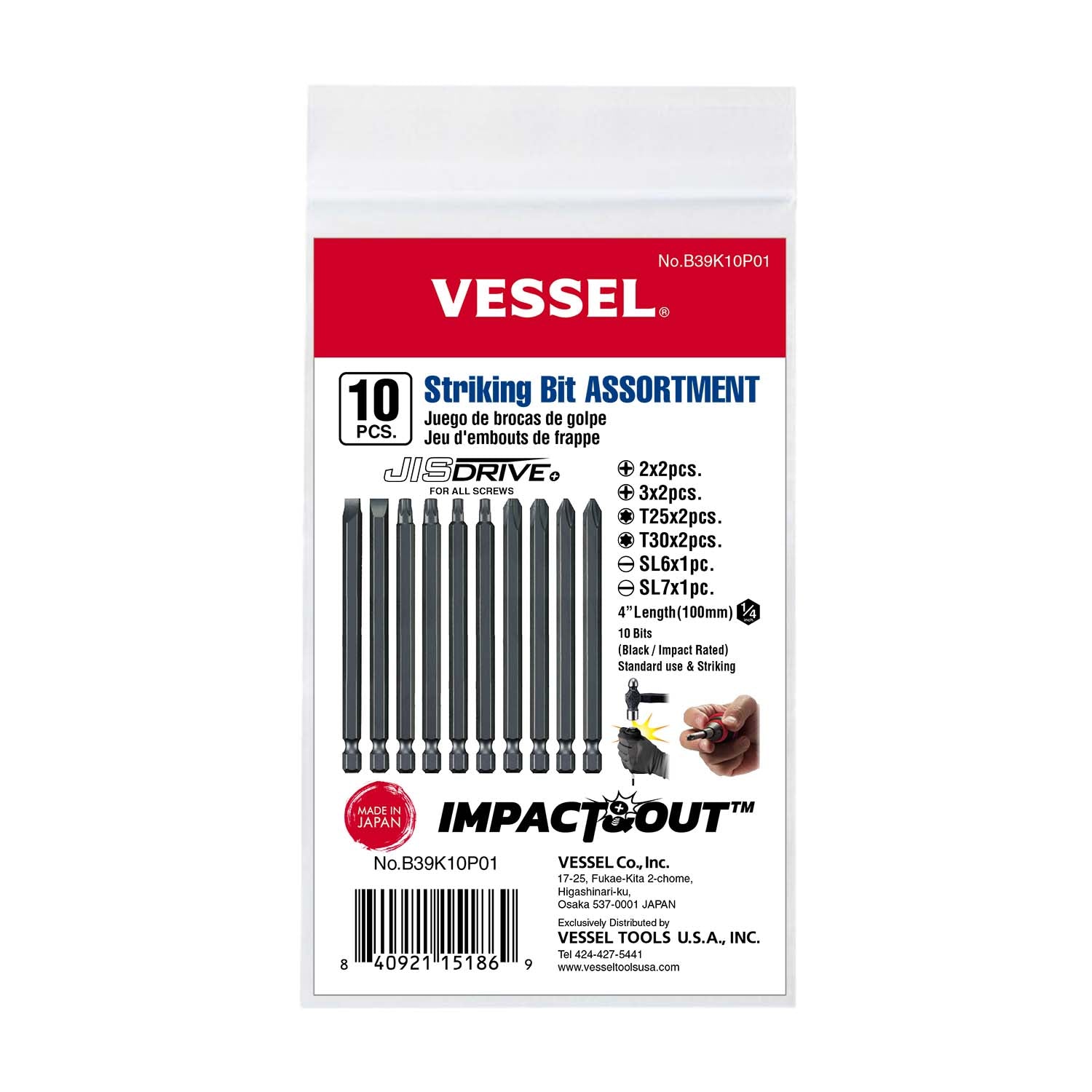 Impact & Out Striking Bit ASSORTMENT