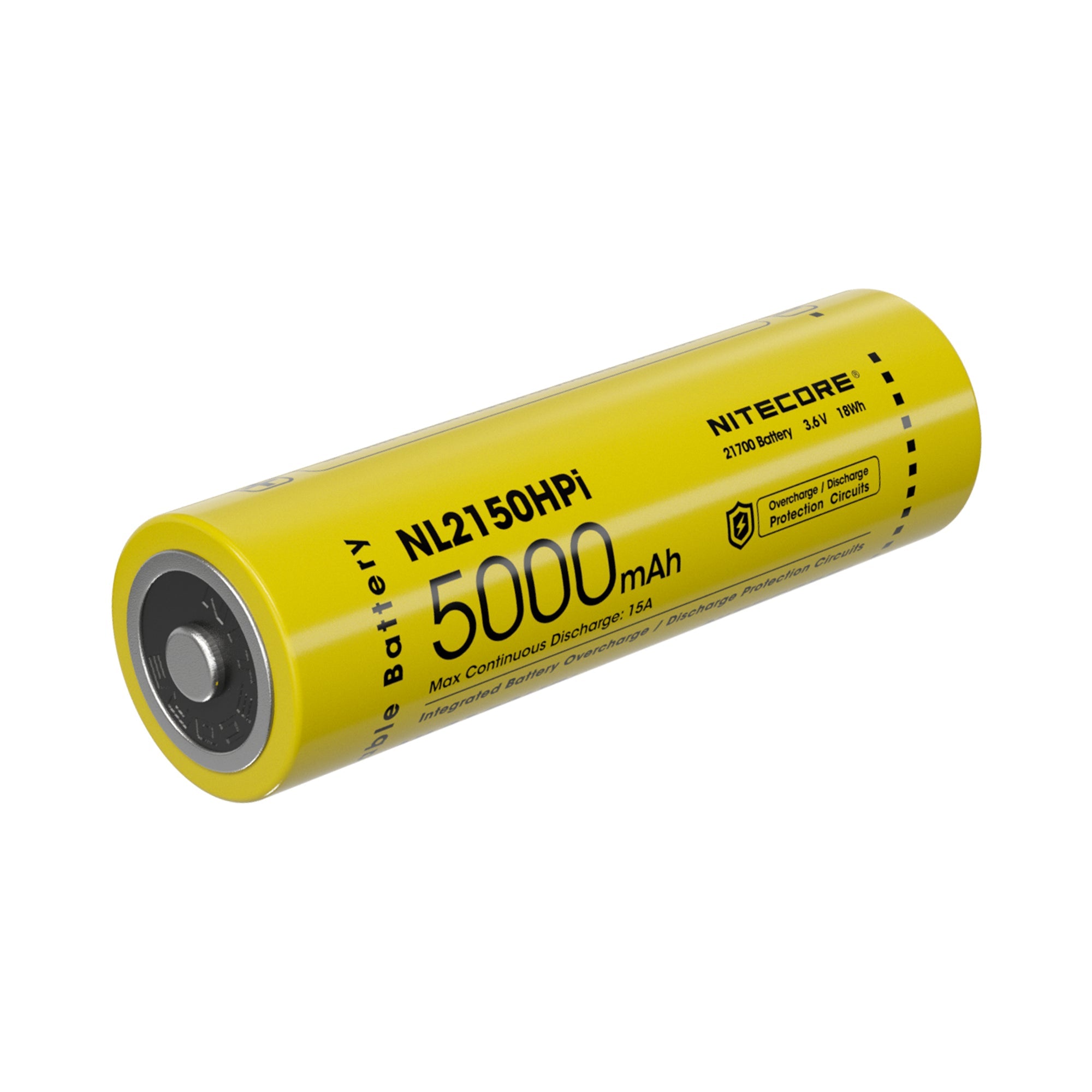 Nitecore NL2150HPI 5000mAh Rechargeable Battery for i Series Flashlights (P20i, P20iX, SRT6i, etc)