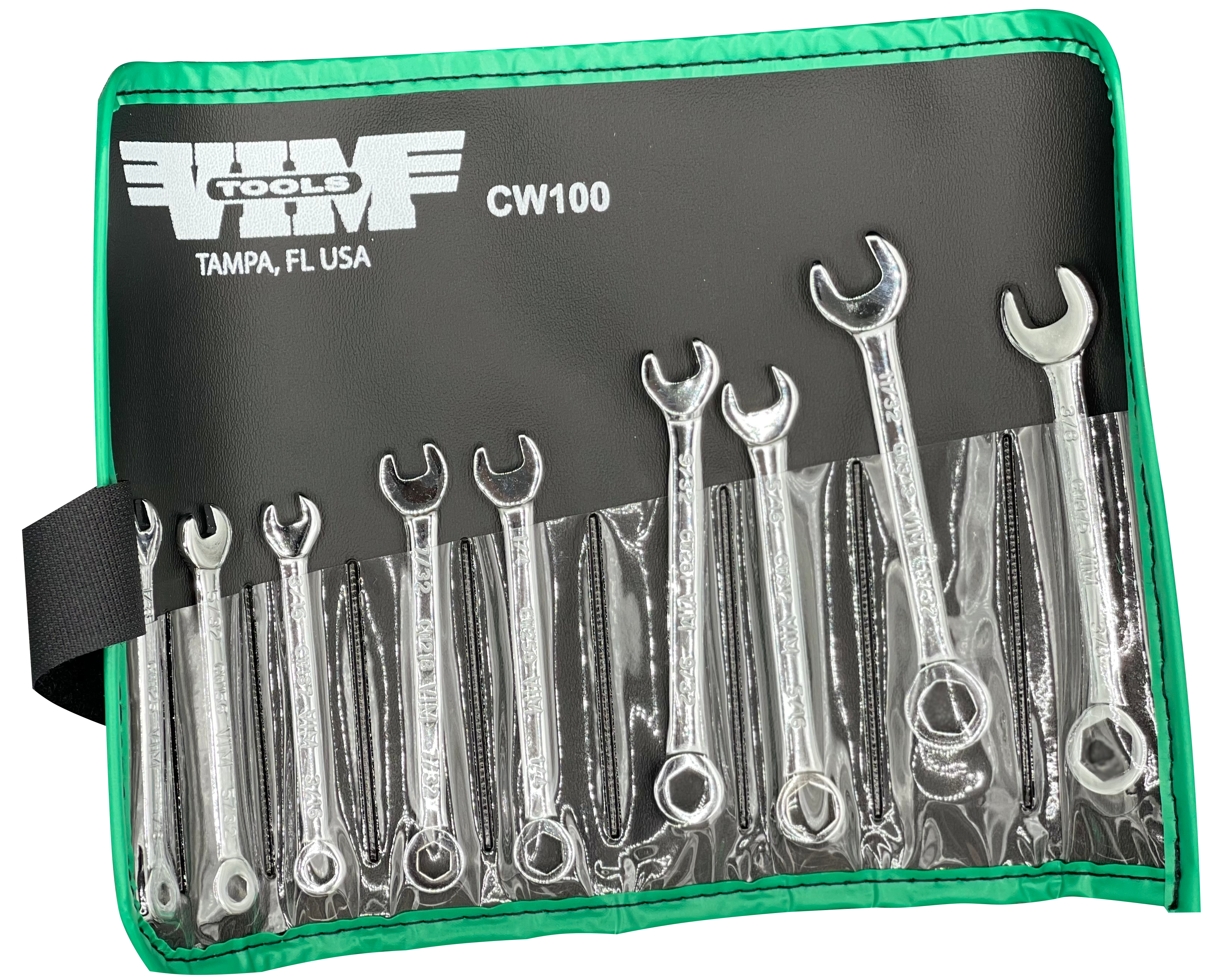 VIM Tools - Combination Wrench 6pt. Box Chrome (1/8"-3/8")