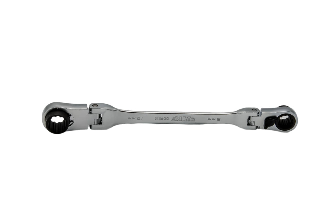 VIM Tools - 5 PC. DOUBLE DEEP SPLINE FLEX HEAD RATCHETING WRENCH SET - METRIC