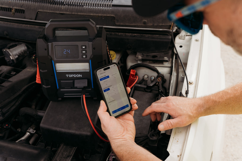 TOPDON 2-in-1 4500 Peak Amp Jump Starter & Battery/System Tester