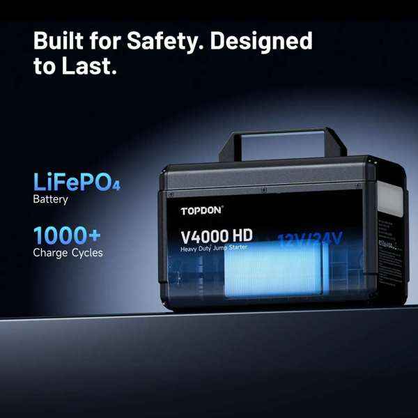 TOPDON 12V/24V 4000A Jump Starter