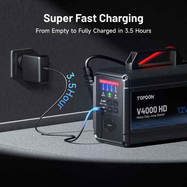TOPDON 12V/24V 4000A Jump Starter