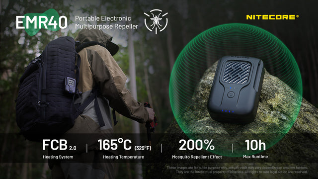 Nitecore EMR40 Portable Rechargeable Multipurpose Mosquito Repeller - Ridge Toolbox