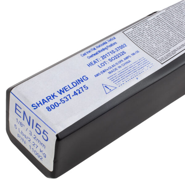 Shark Industries - 55% Nickel Cast Iron Electrode with Versatility for Non-Machinable Welds in Cast Iron