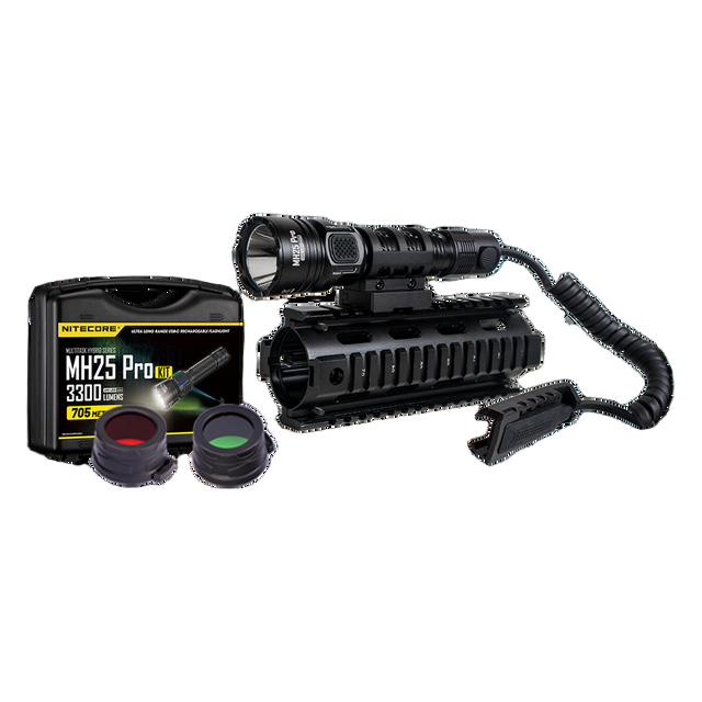 Nitecore MH25 Pro 3300 Lumen Long Throw Rechargeable Hunting Light Kit