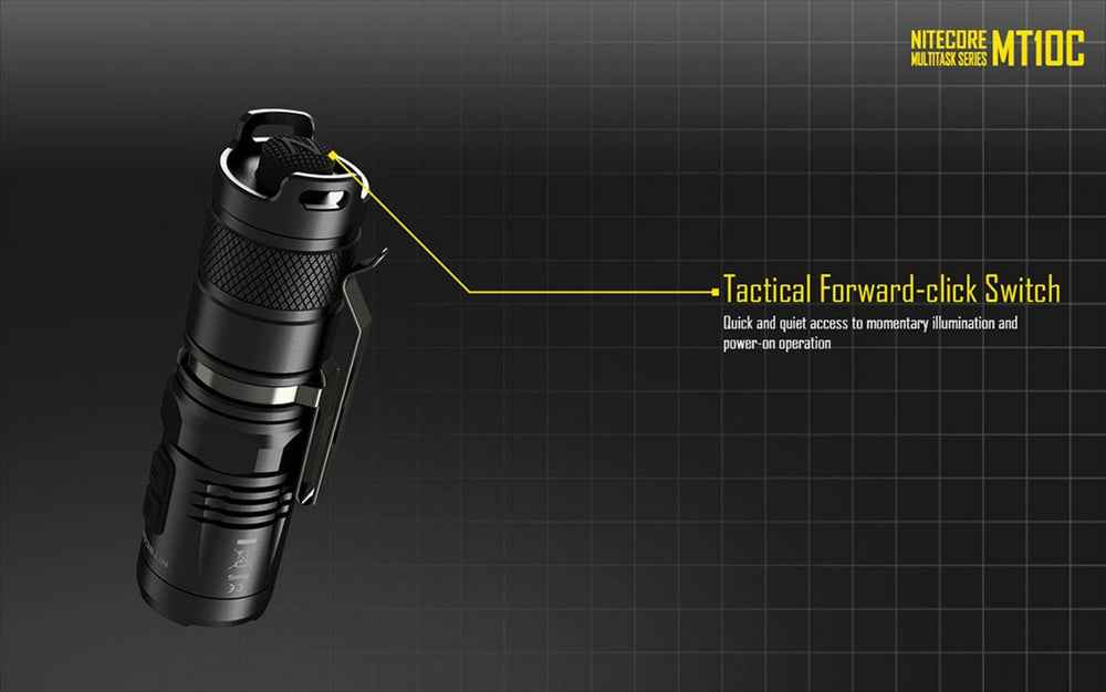 Nitecore MT10C 920 Lumen EDC Flashlight, with Red Light