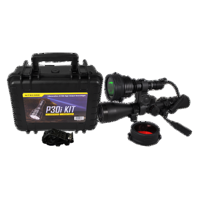 Nitecore P30i 2000 Lumen 1093 Yard Long Throw Flashlight Hunting Kit