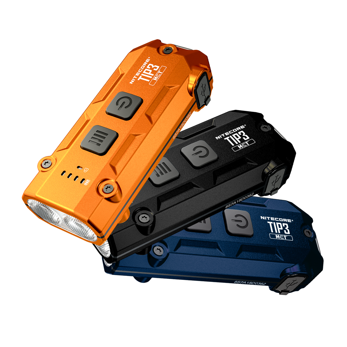Nitecore TIP3 720 Lumen Rechargeable Keychain Flashlight (Orange)