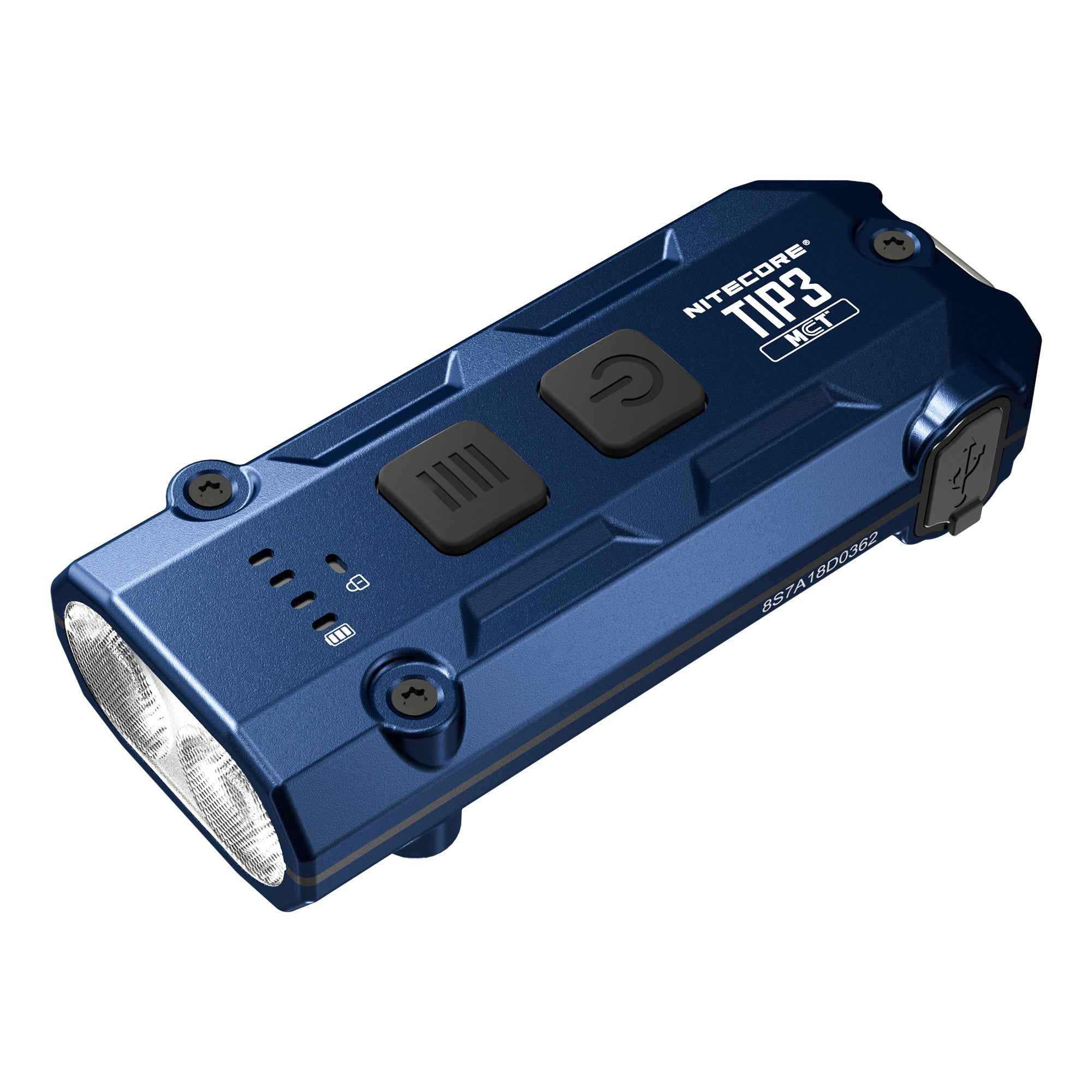 Nitecore TIP3 720 Lumen Rechargeable Keychain Flashlight (Black, Blue, Orange)