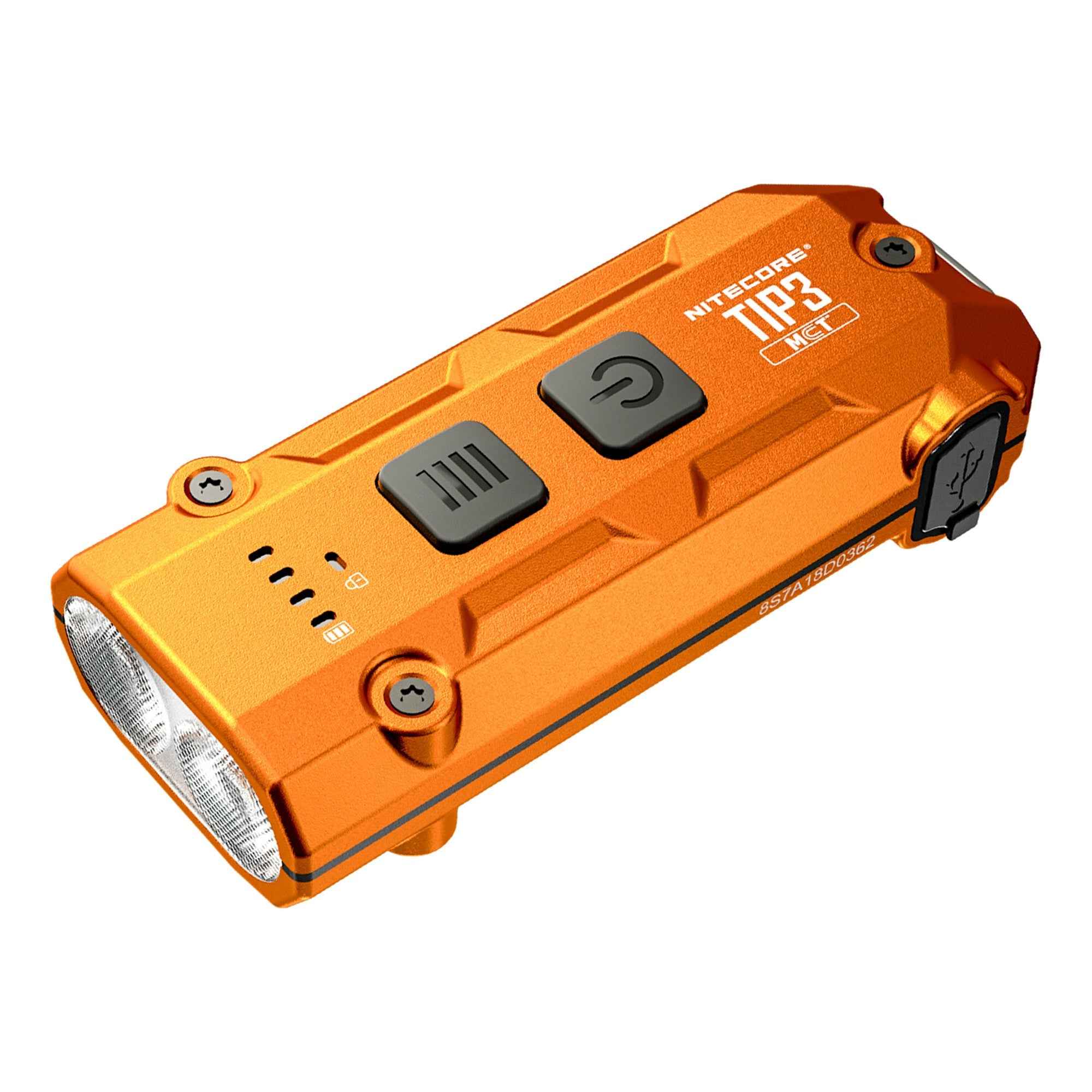 Nitecore TIP3 720 Lumen Rechargeable Keychain Flashlight (Black, Blue, Orange)