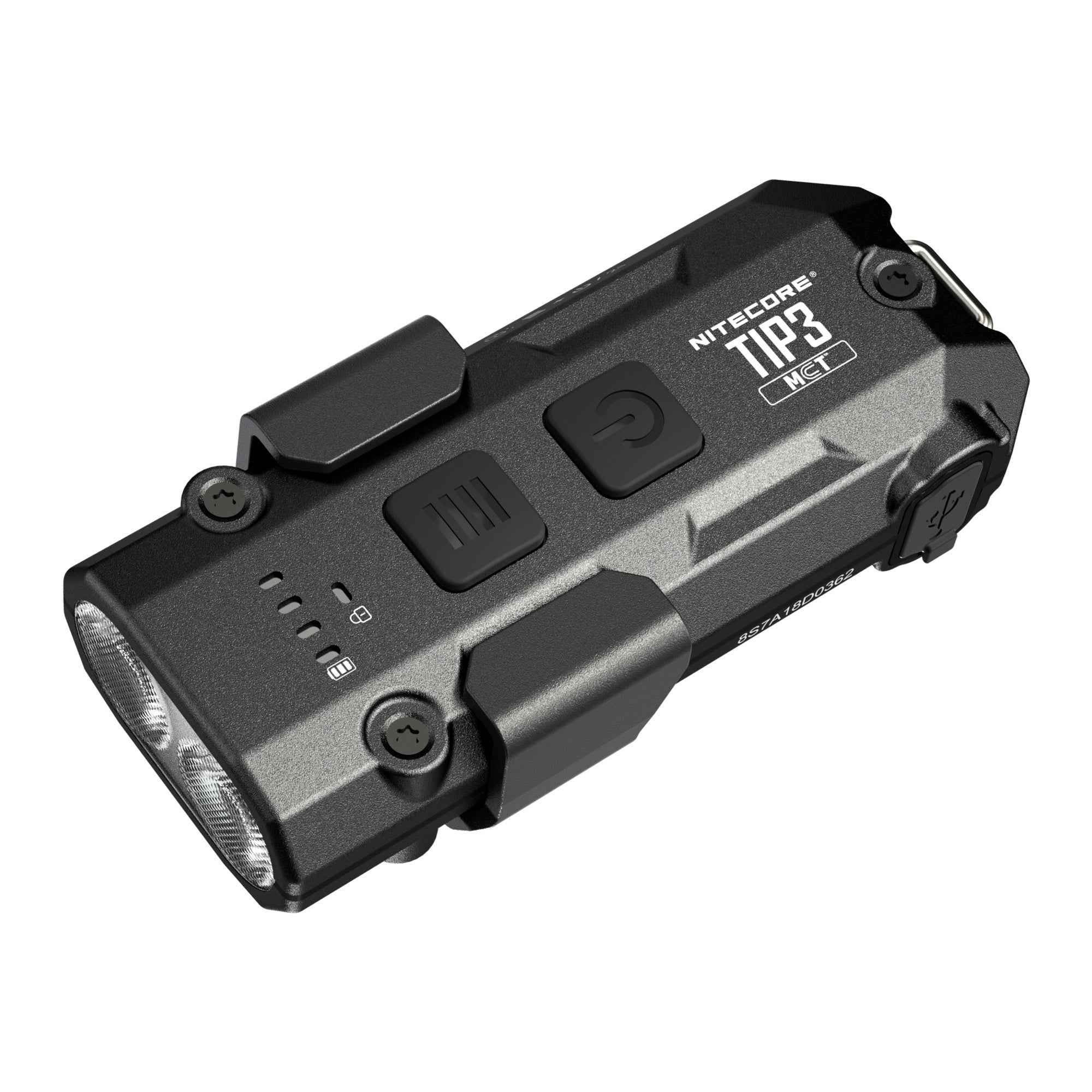 Nitecore TIP3 720 Lumen Rechargeable Keychain Flashlight (Black, Blue, Orange)