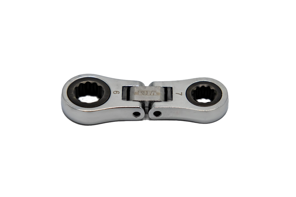 VIM Tools - 3 pc. Nano Flex Palm Ratcheting Wrench Set – Metric