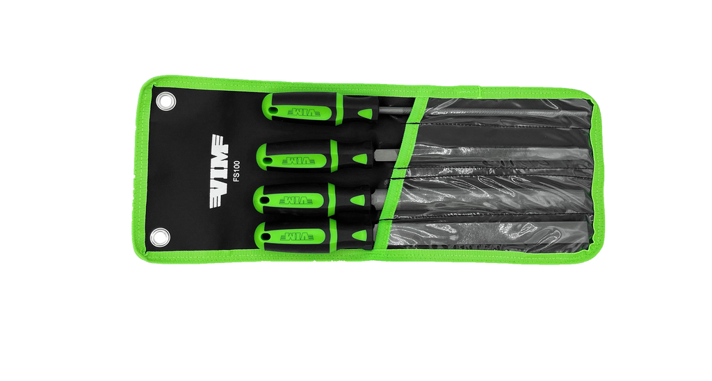 VIM Tools - 4 Piece File Set, 12″ OAL