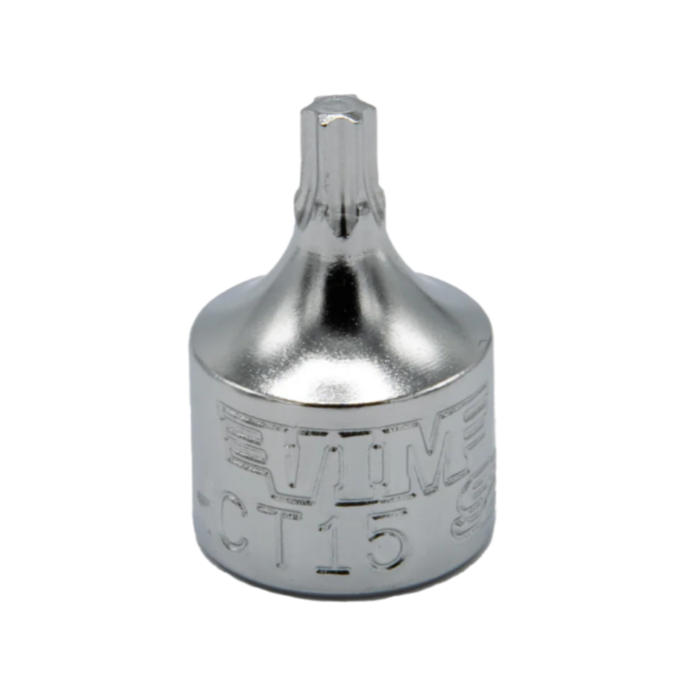VIM Tools - 1/2 Cut Torx Driver – 1/4" Square Drive, 3/4" OAL, S2 Steel (T15–T50)