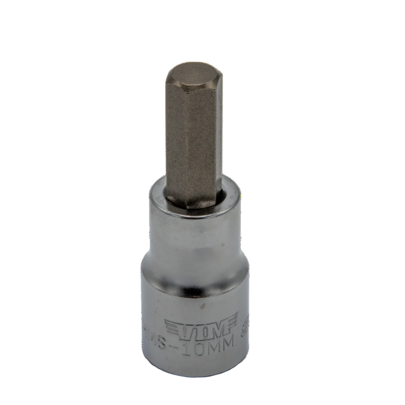 VIM Tools - Hex Bit, Satin Chrome 1/2” sq. dr. Bit Holder (10mm-22mm)