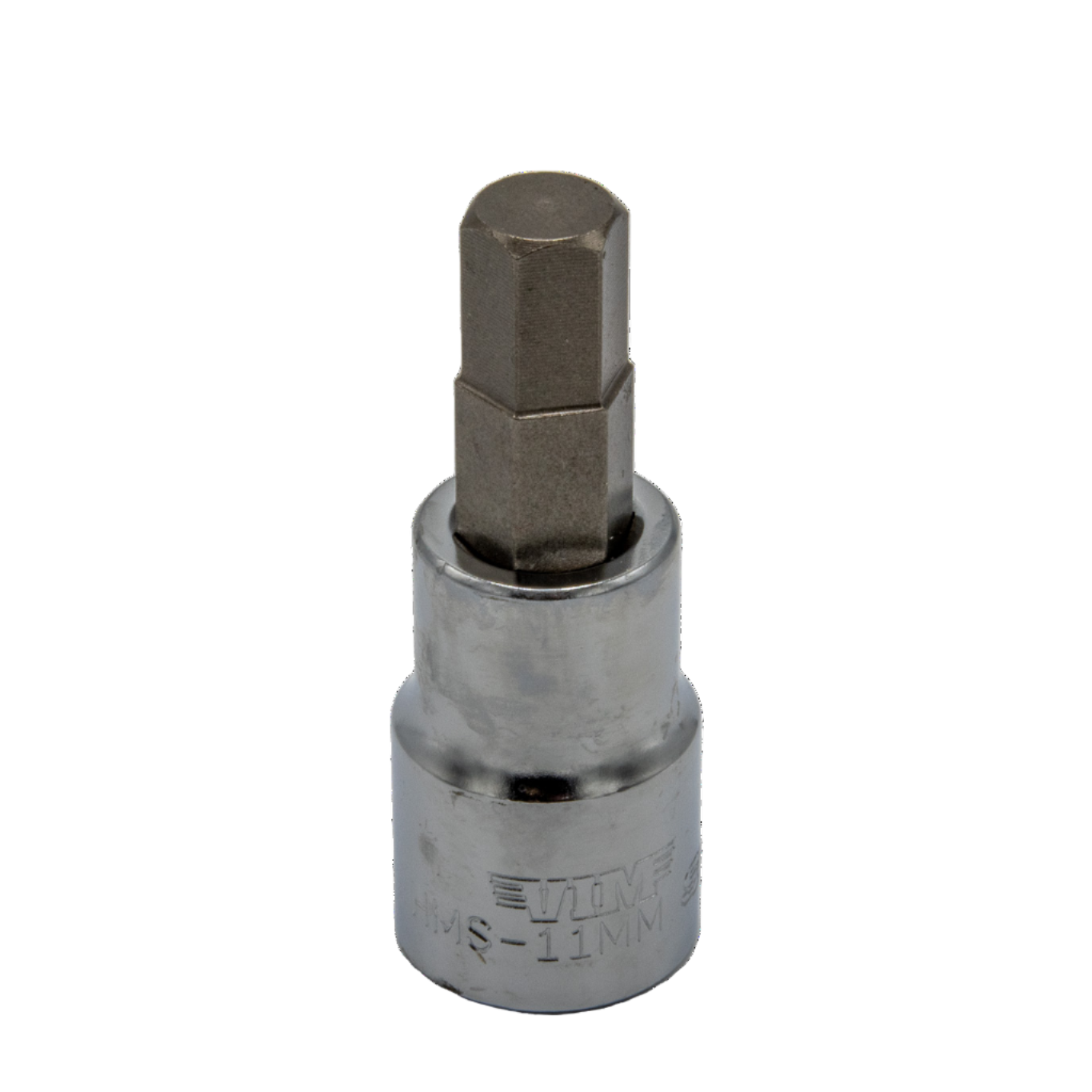 VIM Tools - Hex Bit, Satin Chrome 1/2” sq. dr. Bit Holder (10mm-22mm)
