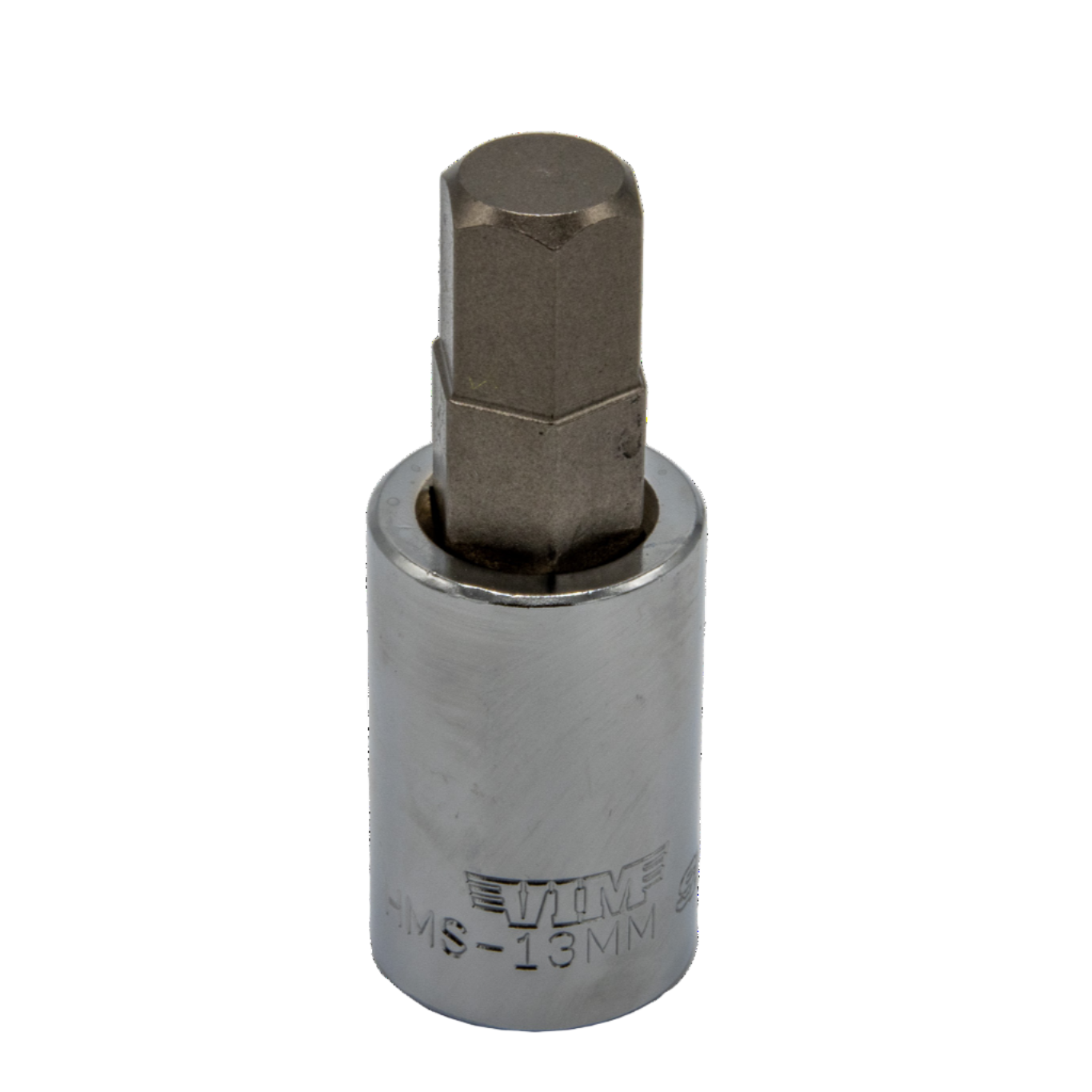 VIM Tools - Hex Bit, Satin Chrome 1/2” sq. dr. Bit Holder (10mm-22mm)