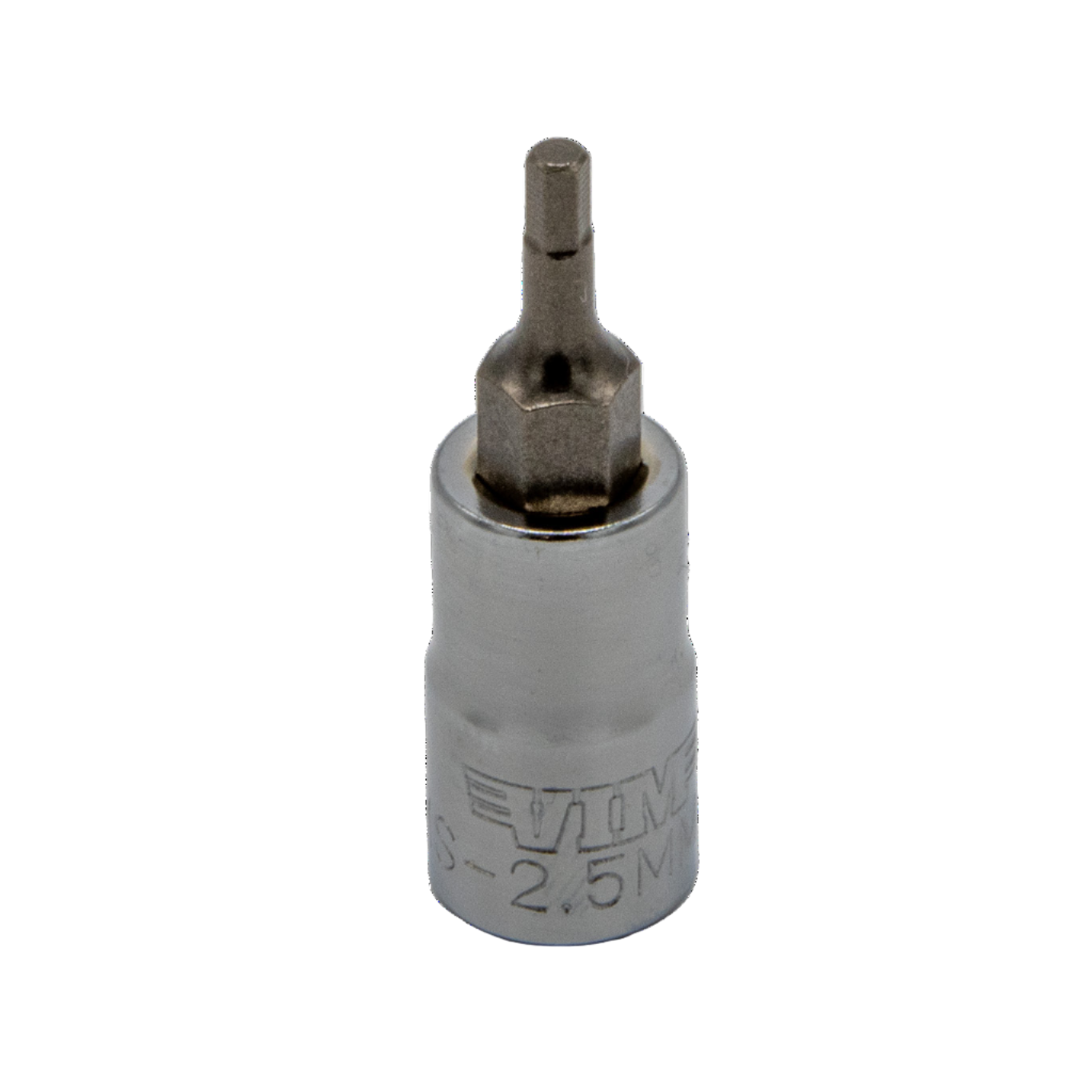 VIM Tools - Hex Bit, Satin Chrome 1/2” sq. dr. Bit Holder (10mm-22mm)