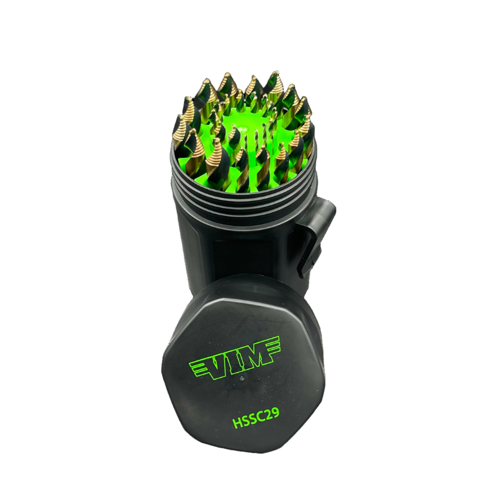 VIM Tools - 29 Piece M35 Cobalt Multi-Pilot Drill Bit Set