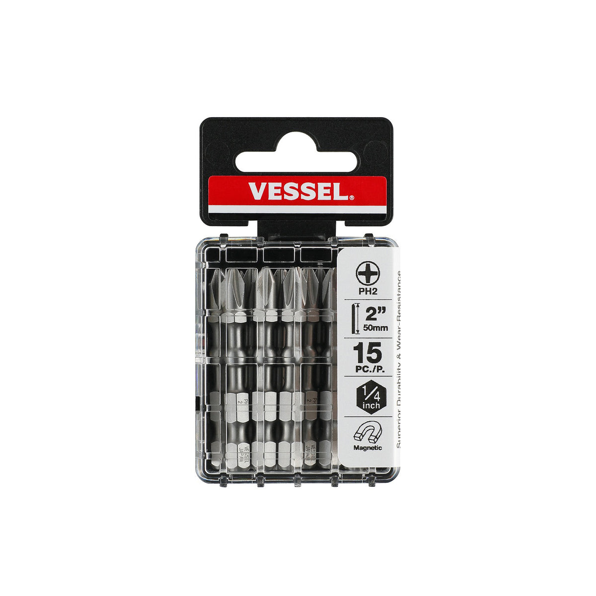 Vessel IMPACT BALL Torsion Bit  +2x50mm 15PC. (Case)
