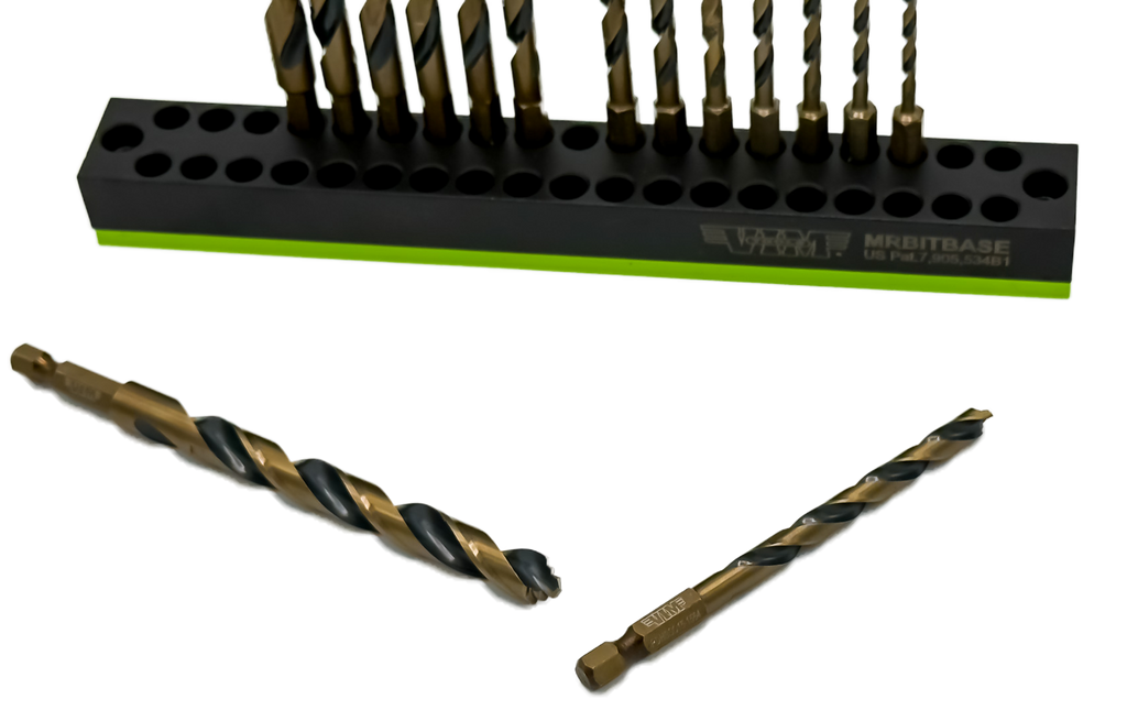 VIM Tools - 15 Piece Power Drive M35 Drill Bit Set with Magnetic Base
