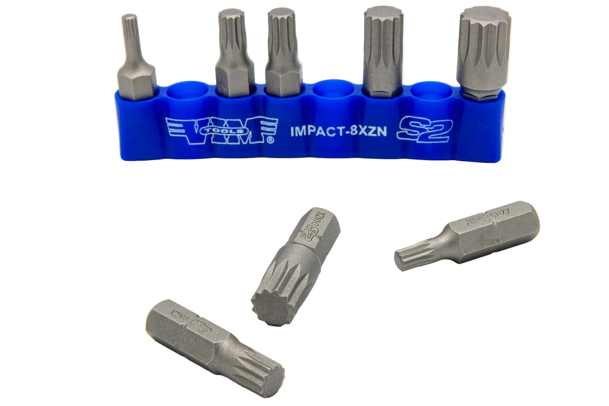 VIM Tools - 8 PC 5/16″ Shank Impact Triple Square Bit Set
