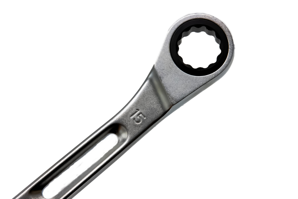 VIM Tools - 10 PIECE SLIM ANGLED RATCHETING WRENCH SET