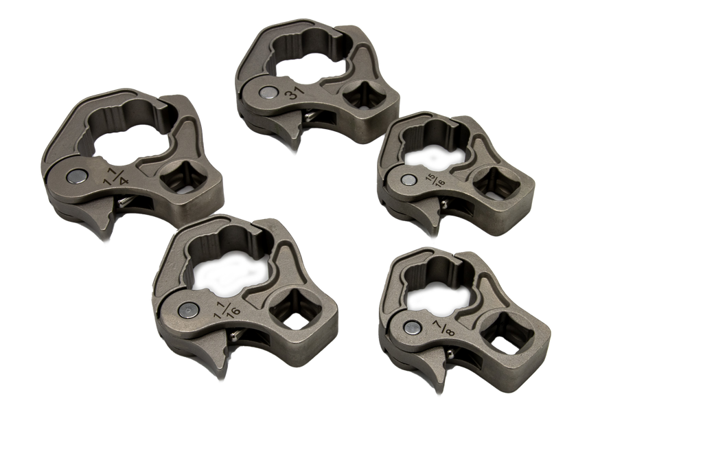 VIM Tools - 5 PC. 1/2” DR. LARGE RATCHETING FLARE NUT WRENCH SET (22, 24, 27, 30, 32MM)