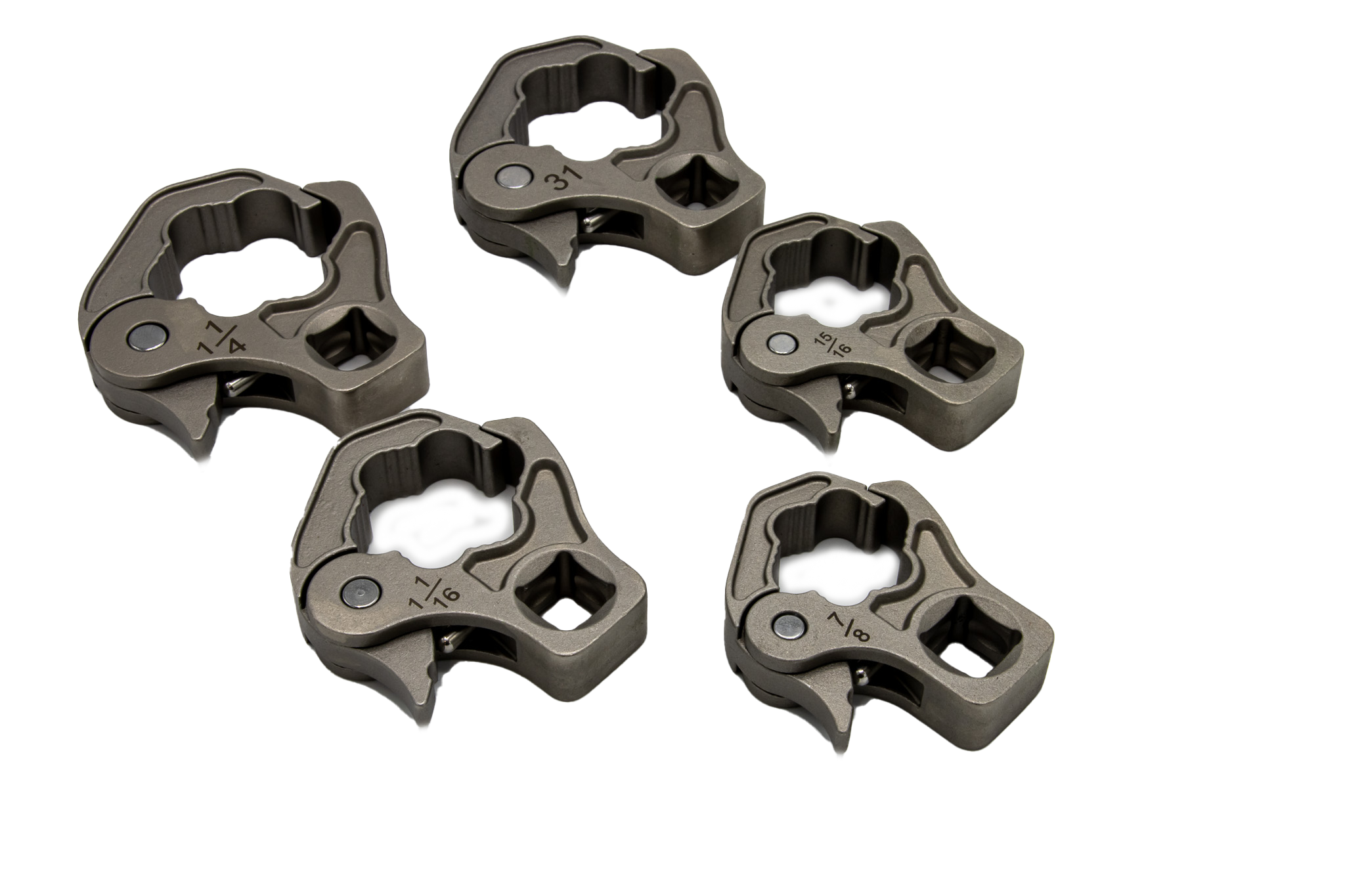 VIM Tools - 5 PC. 1/2” DR. LARGE RATCHETING FLARE NUT WRENCH SET (22, 24, 27, 30, 32MM)
