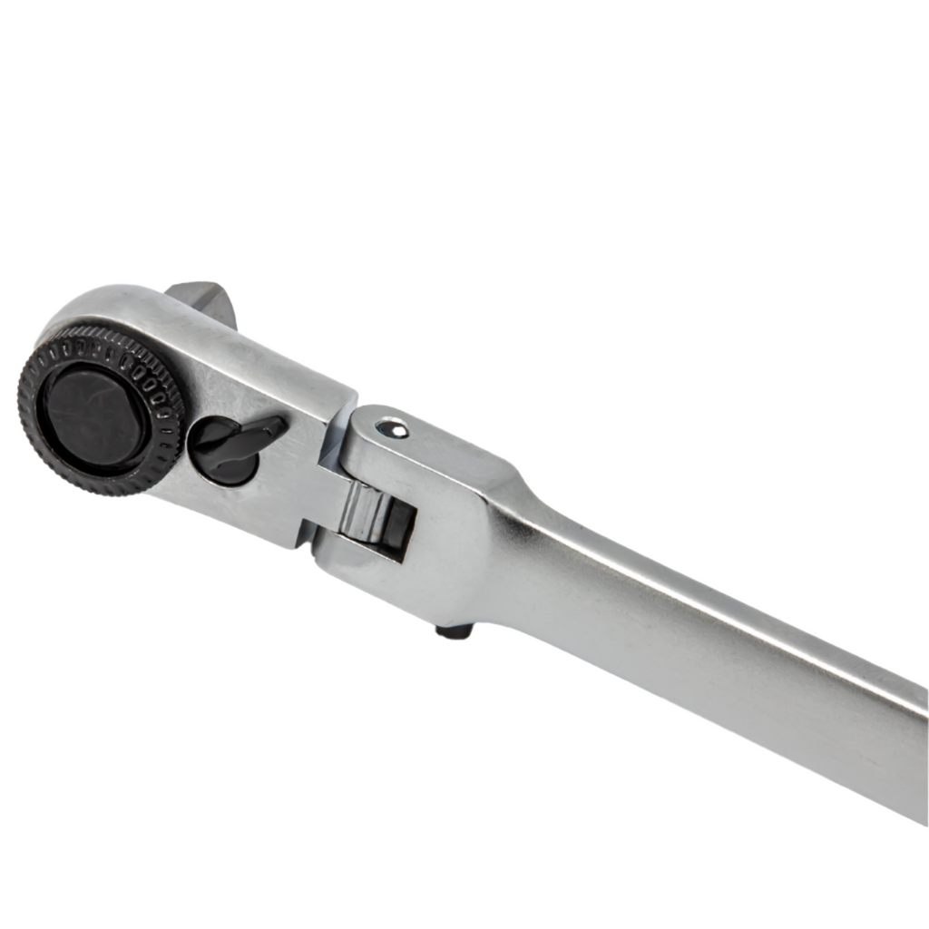 VIM Tools - 12 ” XL Hex Bit Ratchet, 1/4″ Hex Drive, One End Flex and Lock