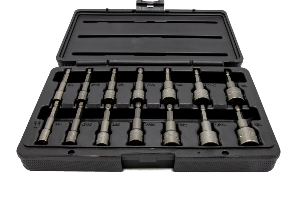 VIM Tools - 14 PC. SAE NUT SETTER SET (1/4” – 5/8”)
