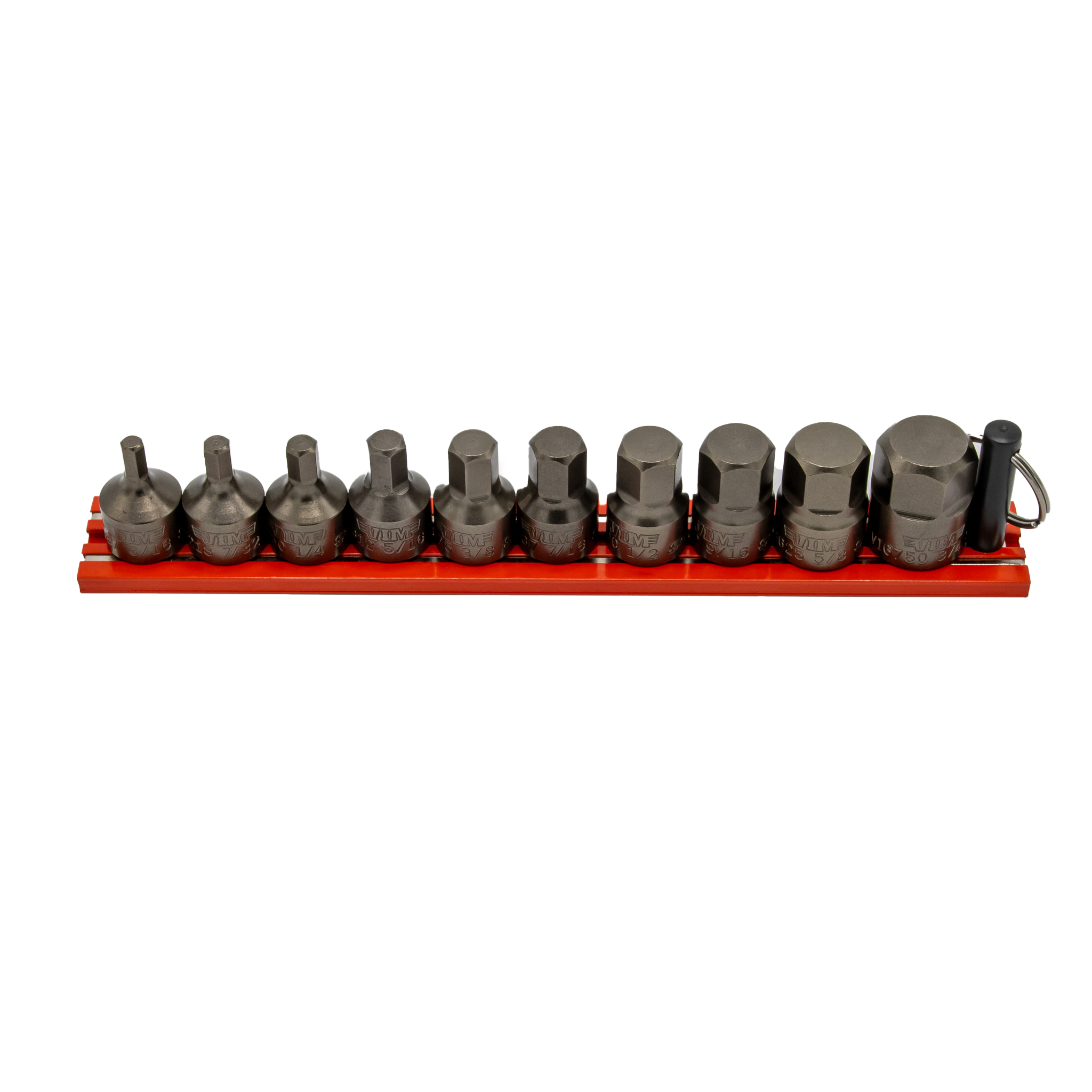 VIM Tools - IMPACT Hex Driver Set, Inch 10 pc, Power or Hand Approved, 3/8″Sq. Drive