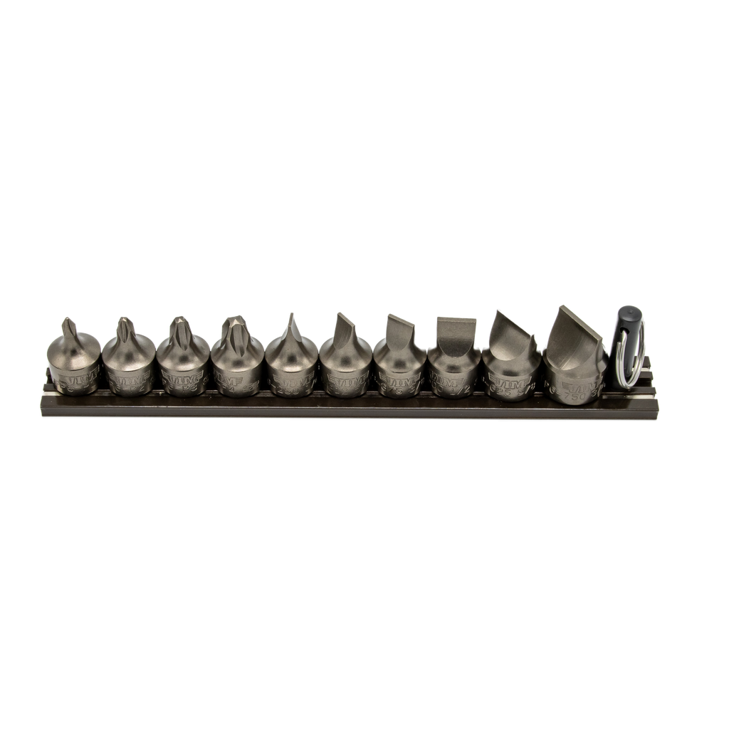 VIM Tools - IMPACT Stubby Flat & Philips Driver Set 10 pc, Power or Hand Approved, 3/8″Sq. Drive