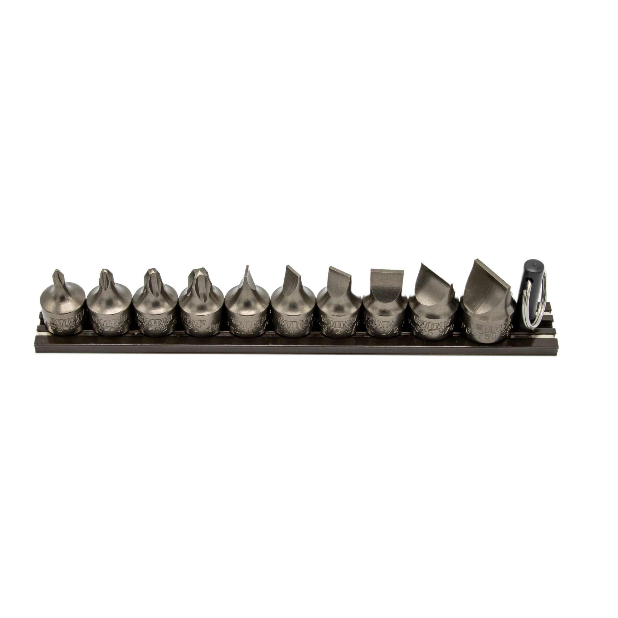 VIM Tools - IMPACT Stubby Flat & Philips Driver Set 10 pc, Power or Hand Approved, 3/8″Sq. Drive